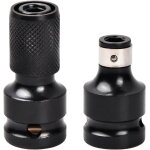 2 pices adaptateurs de douille, adaptateur carrs impact accessoires pour cls a chocs  tige  cliquet ...