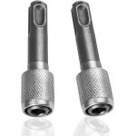 2 pices de adaptateur porte - embout sds - plus 6, 35mm (1 / 4'') - convertisseur tige hexagonale pour ...