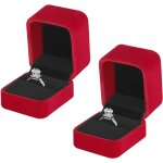 2 pièces boîte a bagues flanelle carré, boîte a bagues en velours, boîte a bagues de fiançailles en velours, ... 2 pièces boîte a bagues flanelle carré, boîte a bagues en velours, boîte a bagues de fiançailles en velours, ...