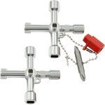2 pièces clé a clé, clé triangulaire, 4 voies clé utilitaire multifonction, clé de purge pour radiateur, ... 2 pièces clé a clé, clé triangulaire, 4 voies clé utilitaire multifonction, clé de purge pour radiateur, ...