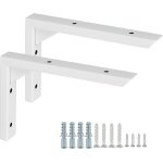 2 pices equerre etagre murale robustes de 15 cm, supports d' etagre murale  angle droit de 90, supports ...