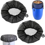 2 pices filet tonneau eau de pluie ronde 95cm, filet citerne eau de pluie avec elastique, protection ...