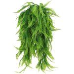 2 pices fougre artificiel fausse plante boston feuille fausses fougres artificielles plastique plante ...