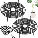 2 pices grille protection plante, protection plante chat, cadre de grille de couverture de jardin de ...