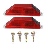 2 pices lumire stroboscopique solaire led lampe d'avertissement haute luminosit tanche contrle de ...