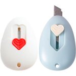 2 pices mini cutter, cuter, cutter nuage, petit cutter, ouvre - lettres en plastique, mini couteau utilitaire ...