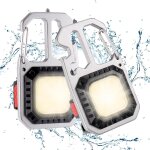 2 pièces mini lampe de travail portable rechargeable cob lampe de poche porte clé 1000 lumens magnétique ... 2 pièces mini lampe de travail portable rechargeable cob lampe de poche porte clé 1000 lumens magnétique ...