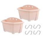 2 pi�ces pot de fleurs suspendu d�cor mural accrochage seau de fleurs pot de fleurs avec 4 crochets
