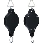 2 pices poulie suspendue rtractable, crochet pour panier de fleurs suspendu, mangeoire pour oiseaux, ...