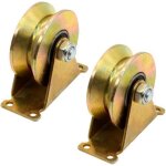 2 pi�ces roulette portail coulissant, roues a gorge en v, roulettes fortes charges, roues pour portail ...