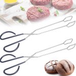 2 pinces a barbecue, pinces a ciseaux extra - longues, pinces a ciseaux en acier inoxydable, cuisine ...