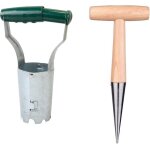 2 pots � bulbes avec plantoir, plantoir � bulbes, ensemble d'outils de jardin pour planter des fleurs ...