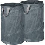 2 sacs de jardin autoportants, 120 l, système pop - up, 3 poignées chacun, résistants aux uv, etanches, ... 2 sacs de jardin autoportants, 120 l, système pop - up, 3 poignées chacun, résistants aux uv, etanches, ...