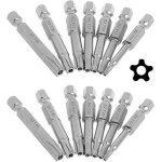 2 set 7pcs hex tige torx etoile 5 points de tournevis  embouts t10 - t40 scurit magntique inviolable ...