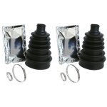 2 soufflets de cardan universels pour auto avec colliers et graisse