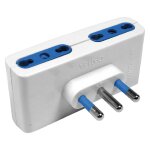 2 x adaptateur quadruple art. ce49c - prise 2p + t 16a 2 x adaptateur quadruple art. ce49c - prise 2p + t 16a