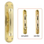 2 x cremone goccia a trous - chrome satine