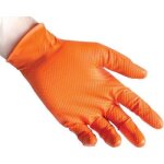 2 x gr 8. 4 aql 1. 5 sans poudre cf=pz 50 l gant nitrile orange jetable 3d full grip
