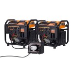 2 x groupe électrogène 3200w inverter générateur à l'essence silencieux 230v avec kit parallèle 32 amp ... 2 x groupe électrogène 3200w inverter générateur à l'essence silencieux 230v avec kit parallèle 32 amp ...