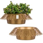 2 x pot de fleurs pour le cimetière bowl pot gold round Ø 23 cm composition grave ajourée v1 2 x pot de fleurs pour le cimetière bowl pot gold round Ø 23 cm composition grave ajourée v1