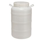 2 x poubelle large bouche 50 litres - robinet en option