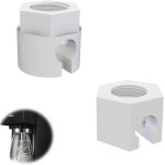 2 x white replacement locking nuts - practical accessories for soda machine, replacement nut for sodastream ...