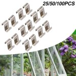 20 / 50 / 100pcs serre vitrage clips z verre clips printemps fil portable vitre clip support de cadre ...
