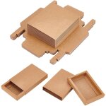 20 paquet de botes a tiroirs en papier kraft marron, botes a biscuits de bote - cadeau de papier d'emballag ...