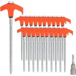 20 pcs screw tent pegs camping pegs pegs 20cm for outdoor camping picnic hiking fishing 20 pcs screw tent pegs camping pegs pegs 20cm for outdoor camping picnic hiking fishing