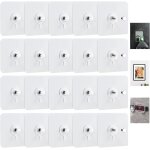 20 pices autocollants  vis autocollants crochets pour peintures dcoratives, photos, mur suspendu non ...