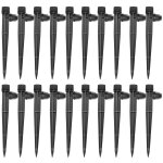 20 pices goutteur irrigation rglable, 360 degrs 8 - trou micro asperseur goutte  goutte avec connecteur ...