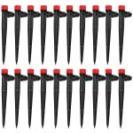 20 pices goutteur irrigation rglable, 360 degrs 8 - trou micro asperseur goutte  goutte avec connecteur ...