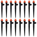 20 pices goutteur irrigation rglable, 360 degrs 8 - trou micro asperseur goutte  goutte avec connecteur ...