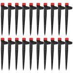 20 pices goutteur irrigation rglable, 360 degrs 8 - trou micro asperseur goutte  goutte avec connecteur ...