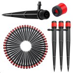 20 pices goutteur irrigation rglable, 360 degrs 8 - trou micro asperseur goutte  goutte pour tube ...