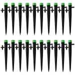 20 pices goutteur irrigation rglable, 360 degrs 8 - trou micro asperseur goutte  goutte pour tube ...