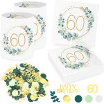 20 pièces serviettes 60e anniversaire + 12 pièces photophores décorations de table pour 60 anniversaire, ... 20 pièces serviettes 60e anniversaire + 12 pièces photophores décorations de table pour 60 anniversaire, ...
