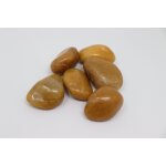 200 kg galets polis, gravier, galets de rivi�re, cailloux, gravier de jardin, gravier d�coratif, jaune ...