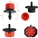 200 pcs buse de goutteur d'irrigation r�glable, arroseurs d'irrigation goutte � goutte � d�bit r�glable ...