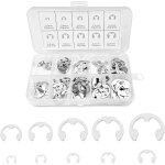 200 pices circlips interne acier inoxydable, e - clips anneau de retenue externe snap, circlip avec ...