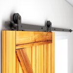200cm(6. 6ft) kit de rail pour porte coulissante pour porte coulissante ensemble hardware kit, système ... 200cm(6. 6ft) kit de rail pour porte coulissante pour porte coulissante ensemble hardware kit, système ...