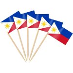 200pcs drapeau cure - dent philippines, pic drapeau philippin pour topper de coupe, cure dent drapeau ...