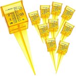 202510 pcs 1, 5 pouce pluviomètre, jauge d'arrosage, large ouverture, jaune jardin extérieur outil de ... 202510 pcs 1, 5 pouce pluviomètre, jauge d'arrosage, large ouverture, jaune jardin extérieur outil de ...