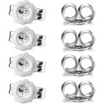 20pcs / 10 paires de boucles d'oreilles papillon au dos, verrouillage d'oreille scuris de remplacement ...