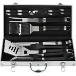 20pcs set barbecue, accessoires de barbecue en acier inoxydable a usage intensif dans un bo�tier en aluminium ...