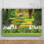 220x150cm printemps paysage fond paysage naturel photographie fond parc fleur route jardin toile de fond ...