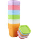 24 pi�ces 7cm petit pot de fleurs semis, godet semis plastique, pot de repiquage, adapt� aux semis, succulente ...