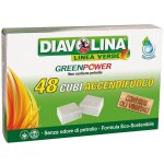 24 x allume - feu 48 cubes de puissance vert diavolina