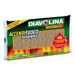 24 x diavolina allume - feu ecologiques 28 cubes - art. 15312