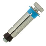 25 chevilles universelle multi - matriaux charges lourdes, acier zingu - m8 - vis m8 x 60 mm